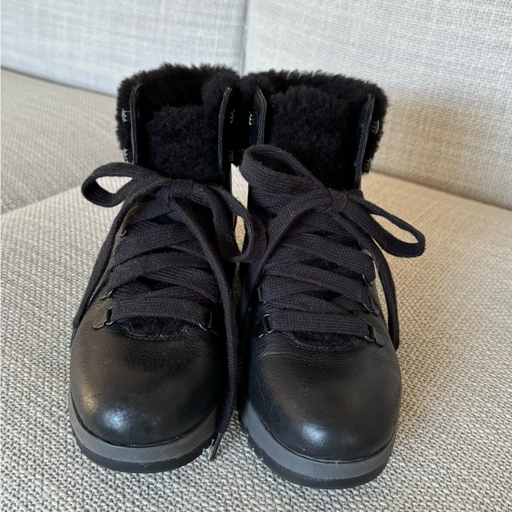 Bionic Women's Black Leather Boots Size 7.5 - Picture 4 of 10